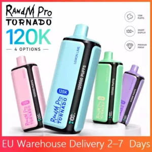 MYDE RANDM PRO TORNADO 4IN1 Multi Tastes 120000 Puffs 120K Rechargeable Disposable Vapes Wholesale Digital Display Bulk Buy