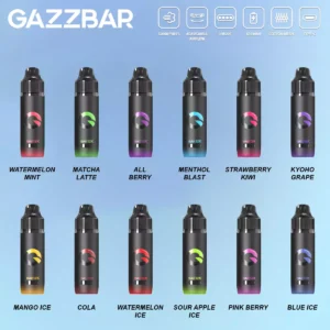GAZZBAR 12000 Puffs 12K Wholesale Rechargeable Disposable Vapes European Mesh Coil Bulk Buy — изображение 4