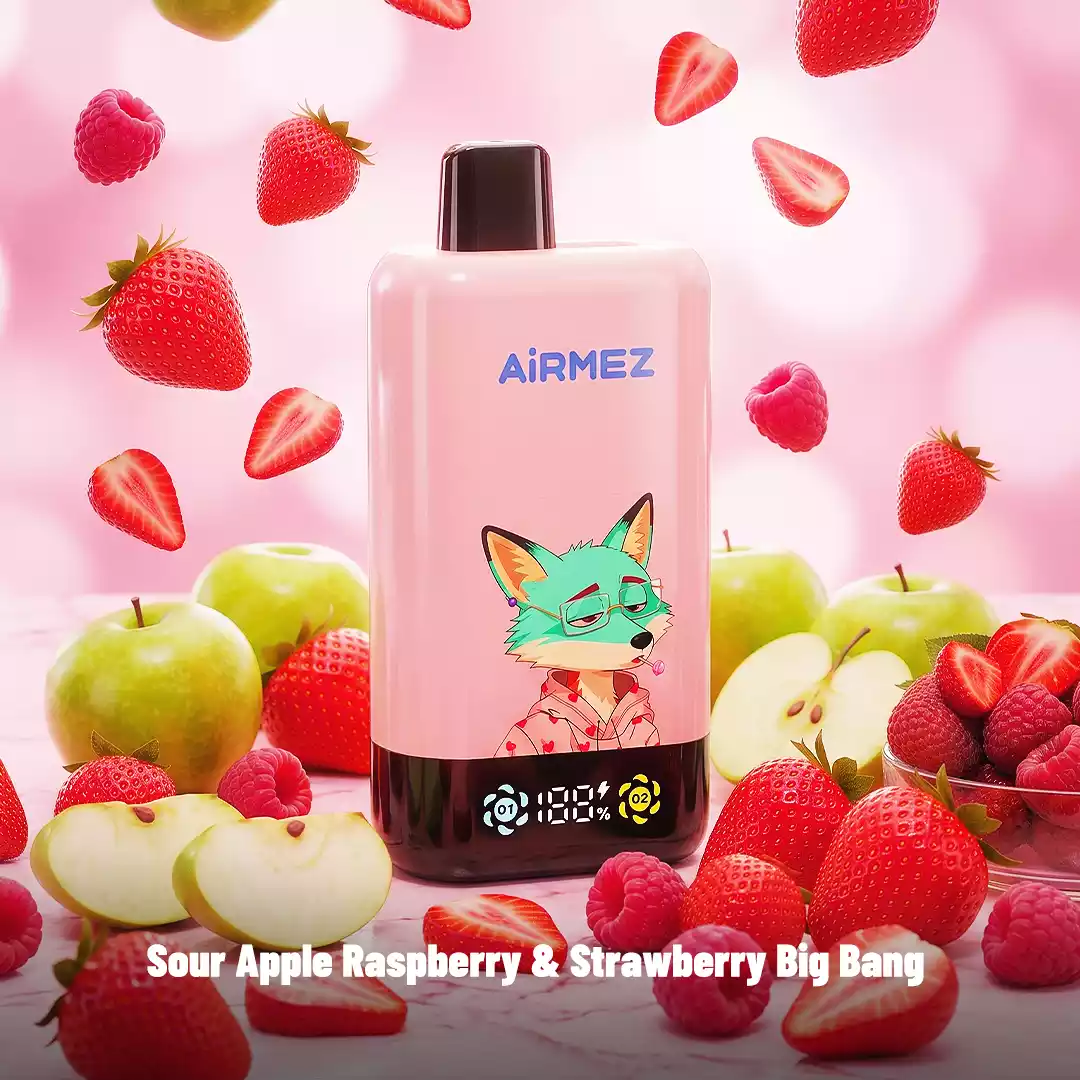 AIRMEZ FOX 2 In 1 PRO 80000 Puffs 80K Wholesale Rechargeable Disposable Vapes Digital Screen Bulk Buy