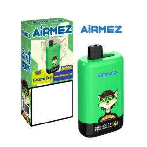 AIRMEZ FOX 2 In 1 PRO 80000 Puffs 80K Wholesale Rechargeable Disposable Vapes Digital Screen Bulk Buy - 画像 (4)