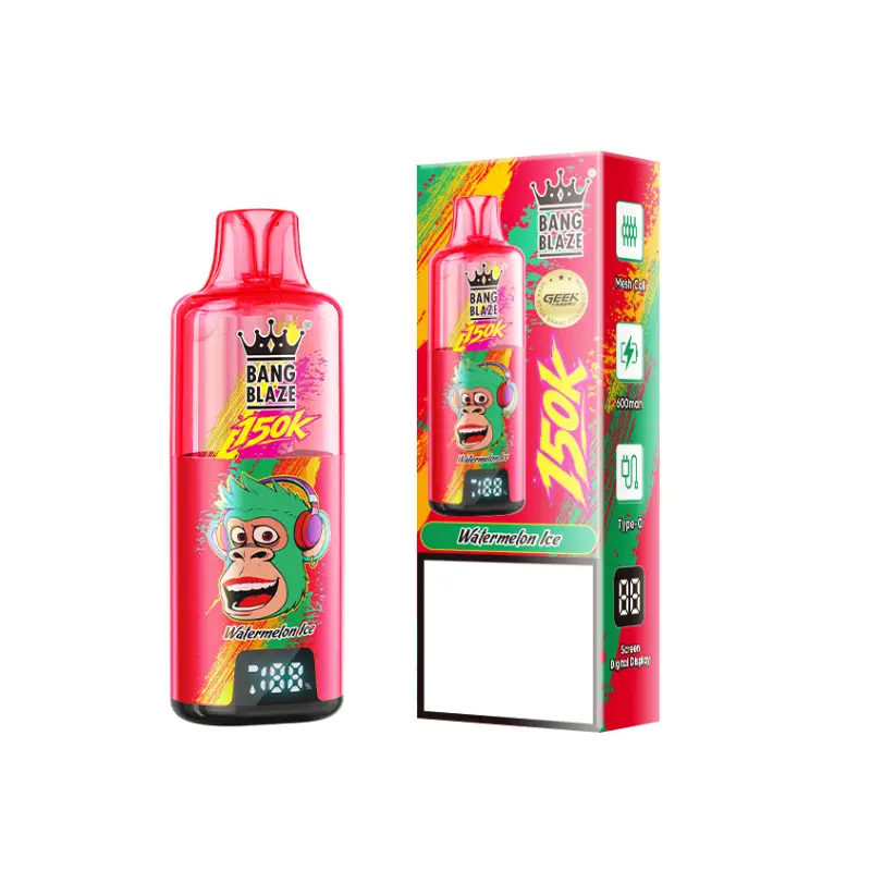 BANG BLAZE 150000 Puffs 150K Rechargeable Disposable Vapes Professional Wholesale Bulk Buy Digital Display - 画像 (3)
