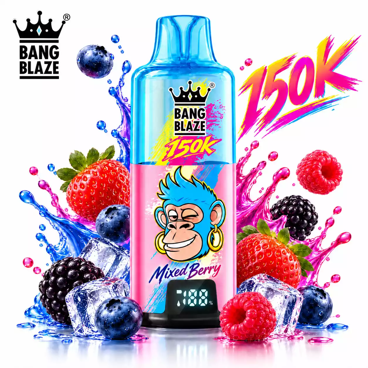 BANG BLAZE 150000 Puffs 150K Rechargeable Disposable Vapes Professional Wholesale Bulk Buy Digital Display