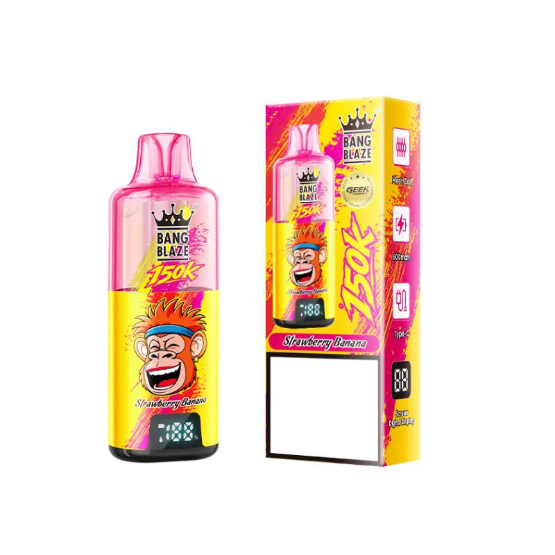 BANG BLAZE 150000 Puffs 150K Rechargeable Disposable Vapes Professional Wholesale Bulk Buy Digital Display - 画像 (12)