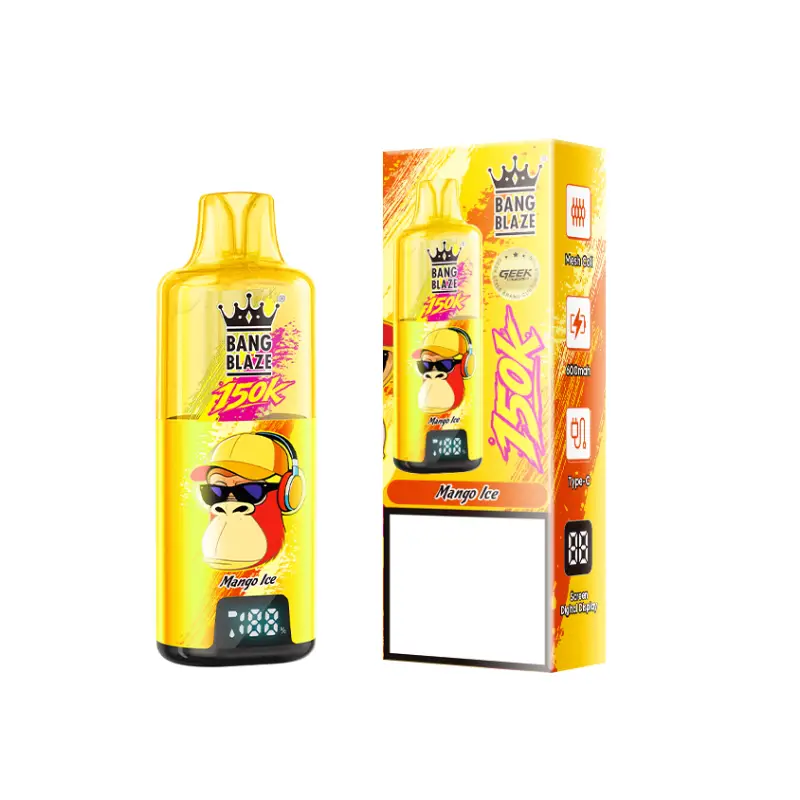 BANG BLAZE 150000 Puffs 150K Rechargeable Disposable Vapes Professional Wholesale Bulk Buy Digital Display - 画像 (8)