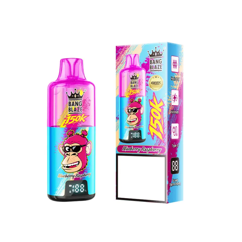 BANG BLAZE 150000 Puffs 150K Rechargeable Disposable Vapes Professional Wholesale Bulk Buy Digital Display - 画像 (7)