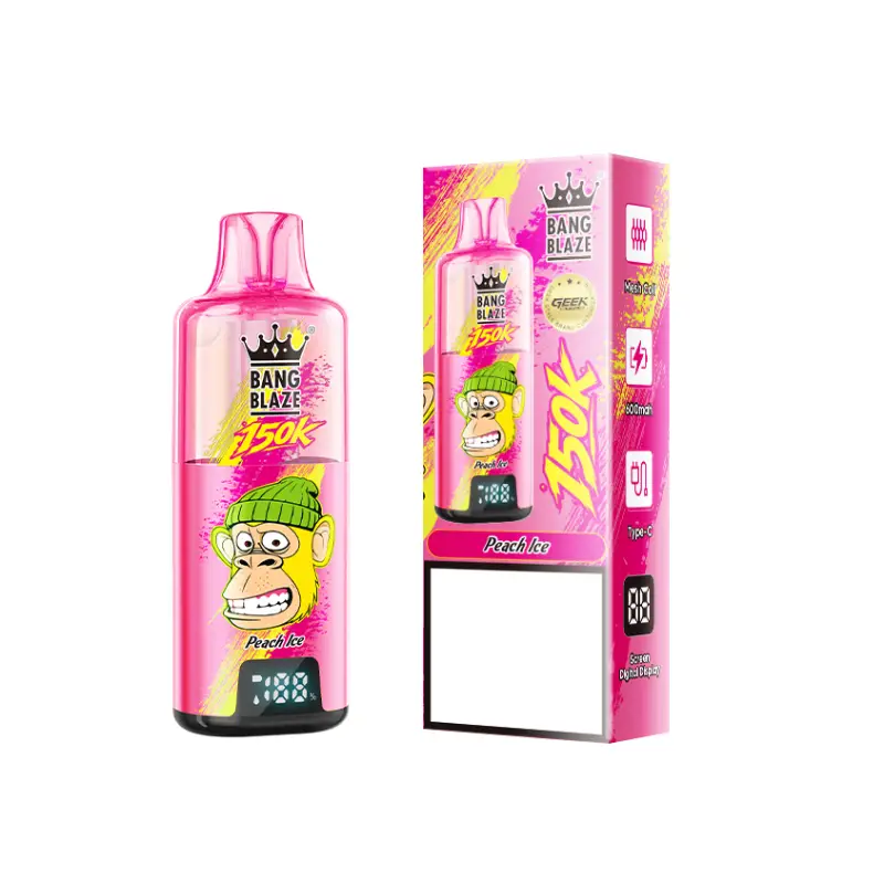 BANG BLAZE 150000 Puffs 150K Rechargeable Disposable Vapes Professional Wholesale Bulk Buy Digital Display - 画像 (6)