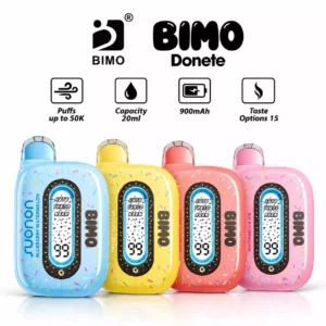 BIMO DONETE 50000 Puffs 50K Disposable Vapes Rechargeable Dual Display Premium Wholesale Bulk Buy