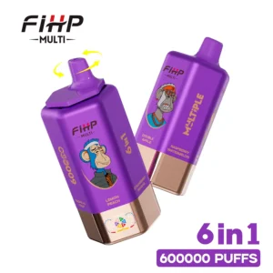 FIHP MULTI 600000 Puffs 600K 6 In 1 Tastes Rechargeable Disposable Vapes Original Wholesale Bulk Buy Smart Screen - Image 5