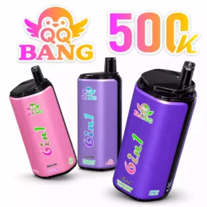 QQ BANG 500000 Puffs DSK090 500K 6 In 1 Tastes Rechargeable Disposable Vapes Original Wholesale Bulk Buy LCD Screen